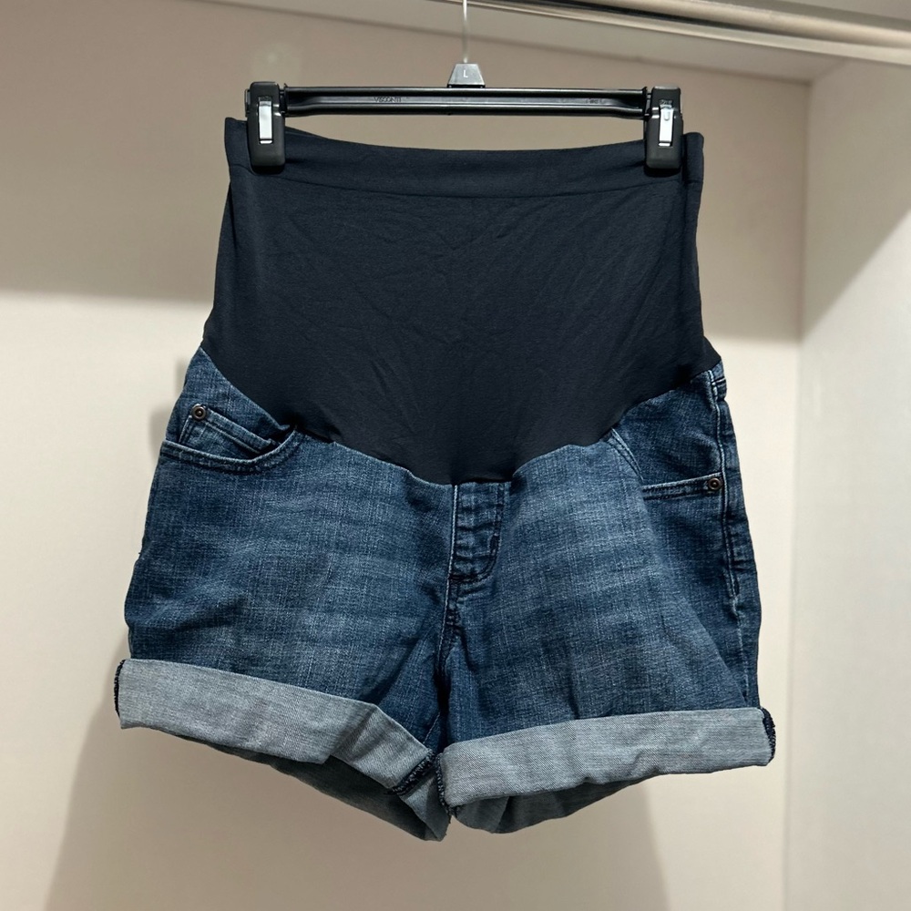 2 Pairs Sonoma Maternity Jean Shorts Size 12 - Picture 3 of 10